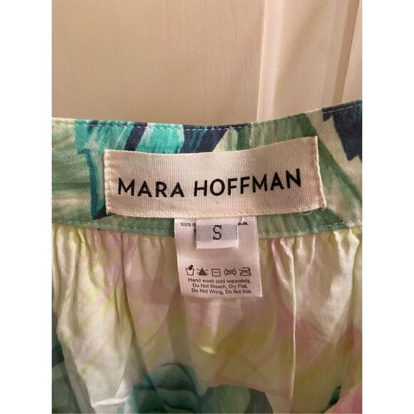 Mara Hoffman Button Front Tank in Flora Stone Small - Picture 5 of 7